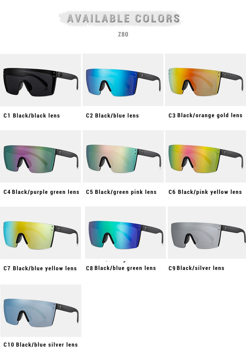 2022 luxury new hot selling riding goggles high quality real film outdoor sports heat wave Sunglasses UV400